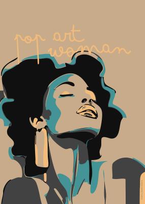 Pop Art Singer af Fōmu Illustrations