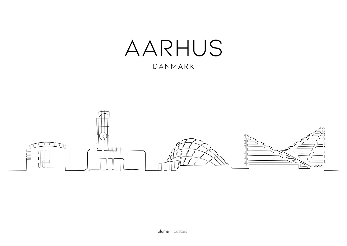 Aarhus Af Pluma Posters