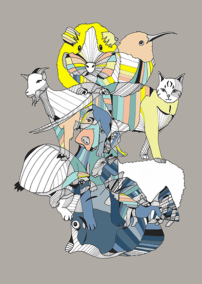 Image of Animals af a mile in the woods