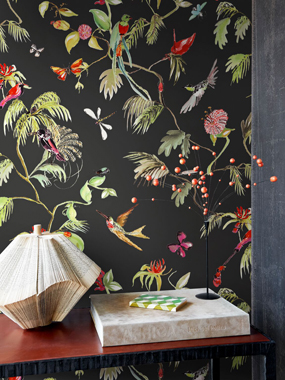 Image of Birds Black tapet af Designed for living