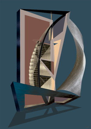 Image of Burj al Arab i Dubai af By Ereso