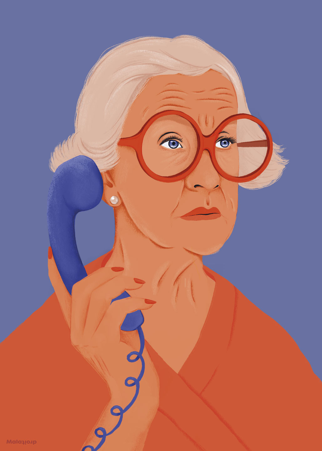 Køb Call Girl Blå Orange af Maladroit - Pris 246.00 kr. Køb Call Girl Blå Orange af Maladroit - Pris 246.00 kr.