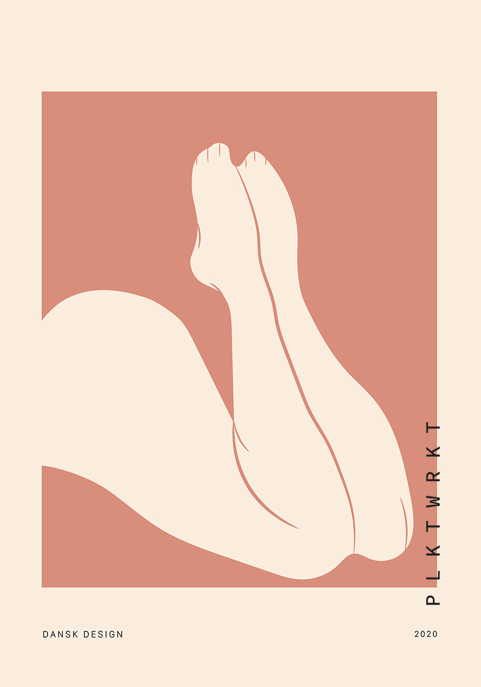 Køb Curves Rosa af Plakatwerket - Pris 189.00 kr.