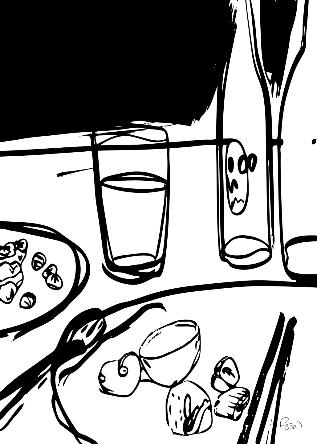 Dinner af FÅmu Illustrations