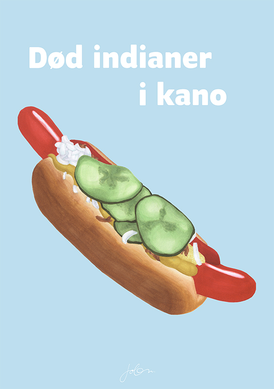 Image of Død indianer i kano af Joan Glintborg Vissing