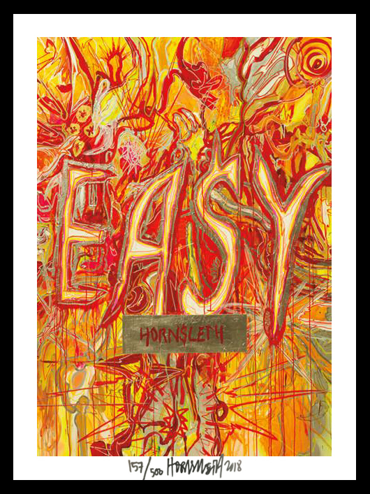 Image of Easy - signeret tapet af Hornsleth - signeret og nummereret