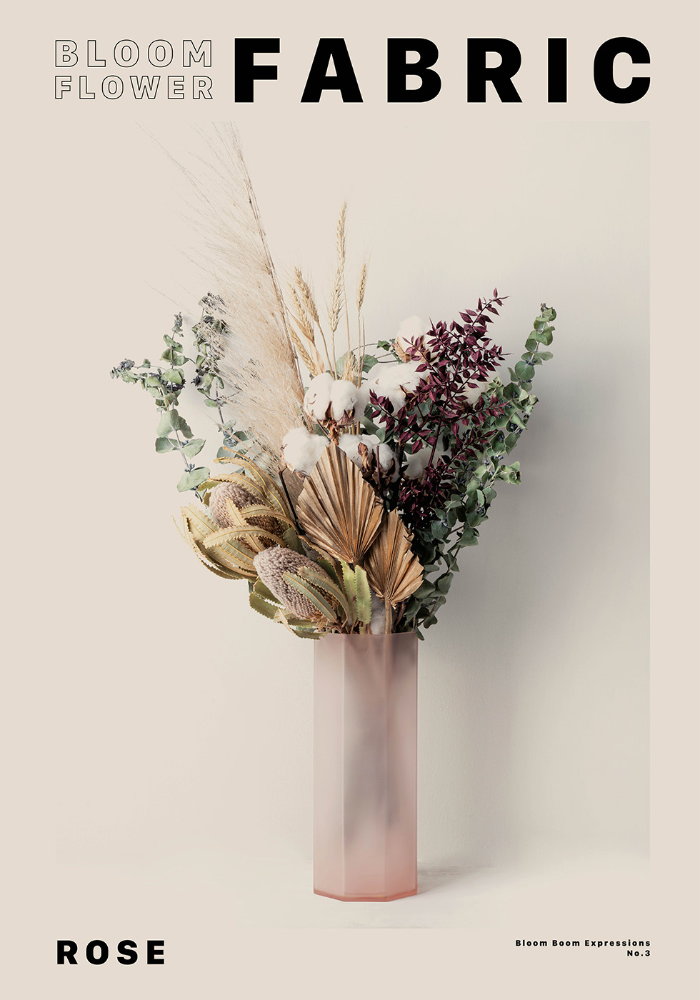 Køb Flower Bloom Fabric Rose af Plakatwerket - Pris 189.00 kr.
