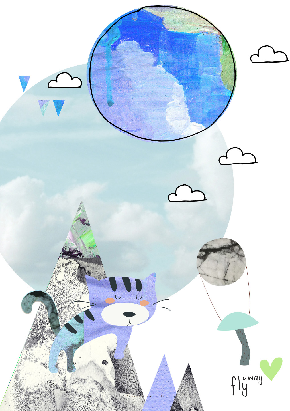 Køb Fly Away boy af Plakatwerket - Pris 189.00 kr.