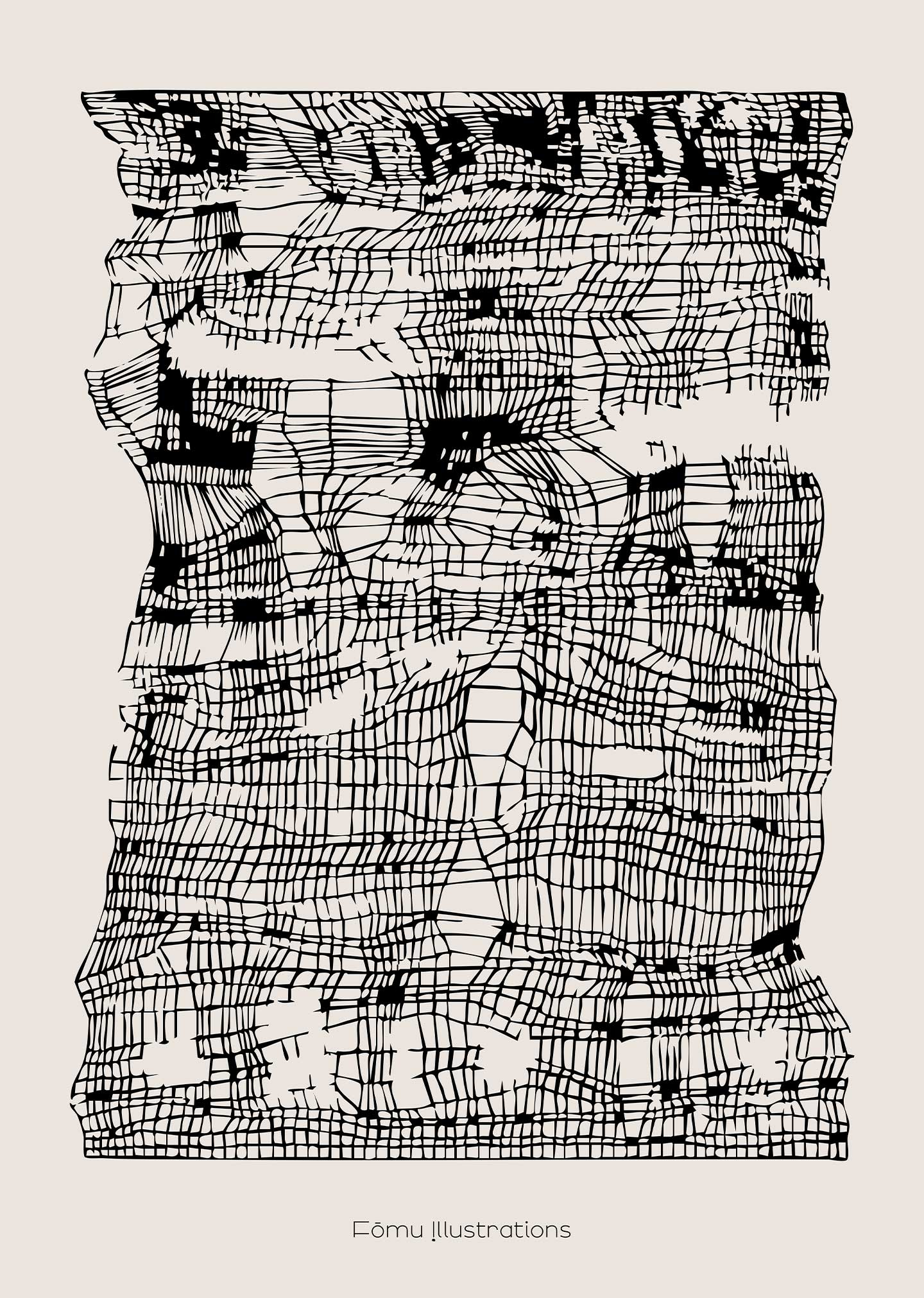 Wires Black af FÅmu Illustrations