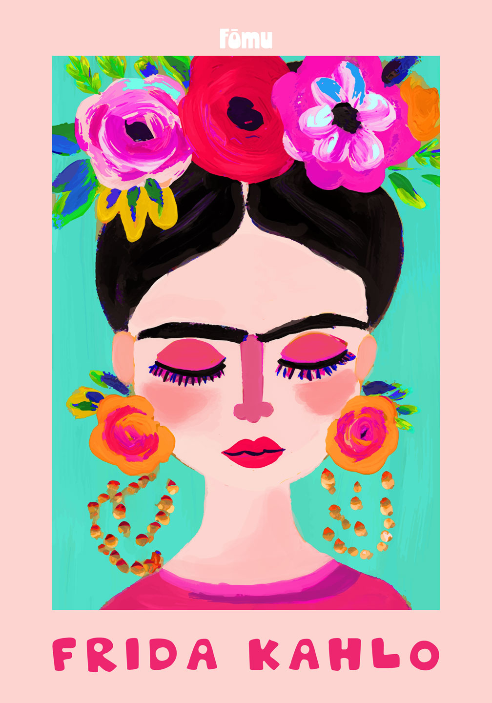 Køb Frida Kahlo af FÅmu Illustrations - Pris 246.00 kr.