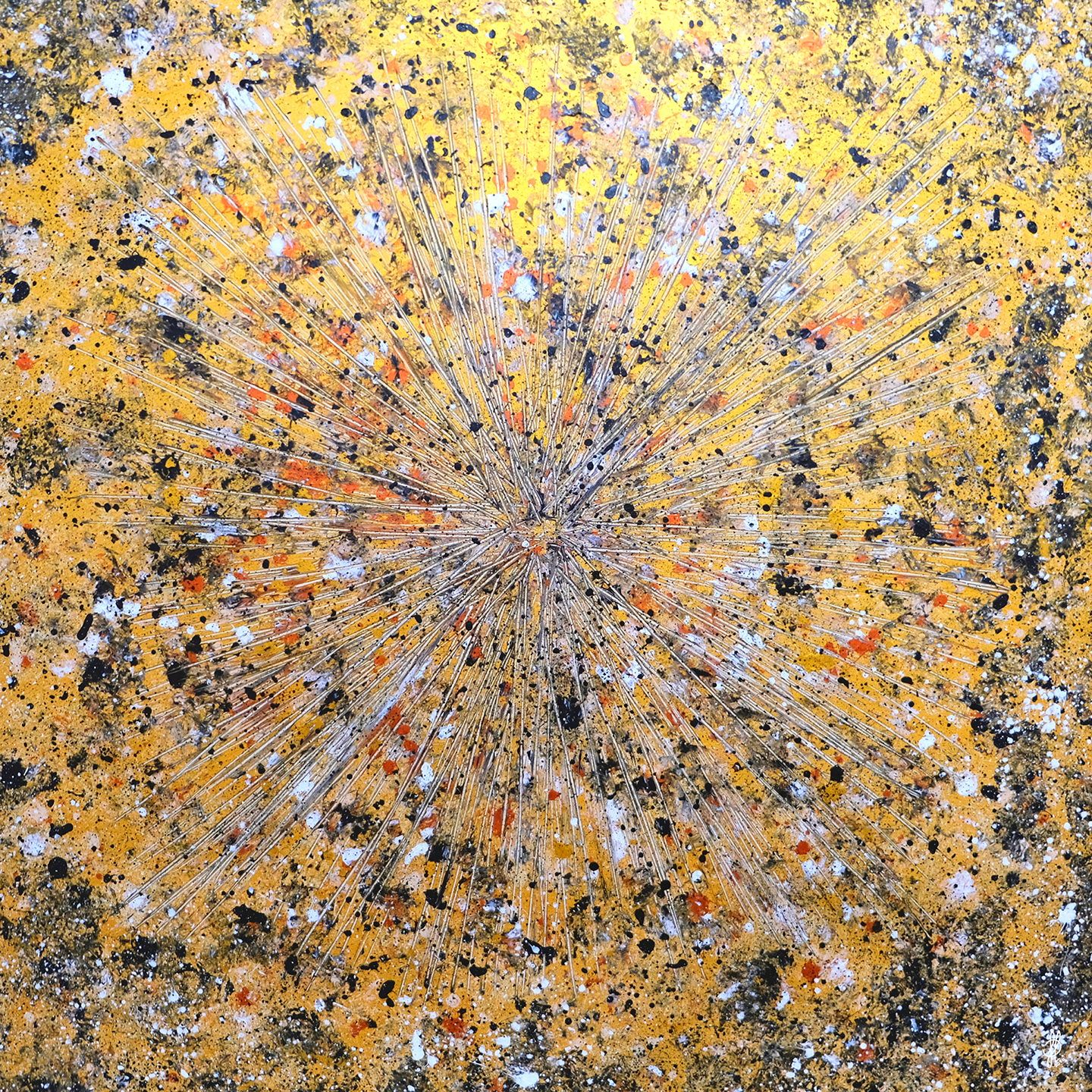 Billede af Golden Explosion af Jacob Lund Art