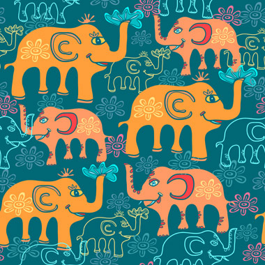 Billede af Elephants 2 af Illux Kids