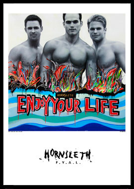 Billede af Enjoy your life af Hornsleth, 230g Fine Art papir, 50x70 cm