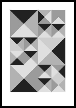 Image of Kant 3 af Alan Smithee Print i glas og ramme 50x70 cm
