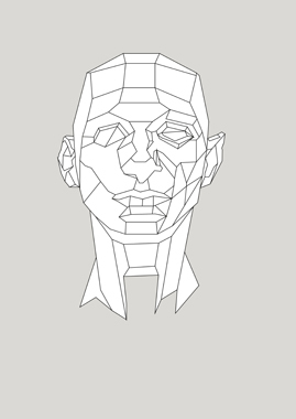 Image of Low Poly Head af Mads Hindhede