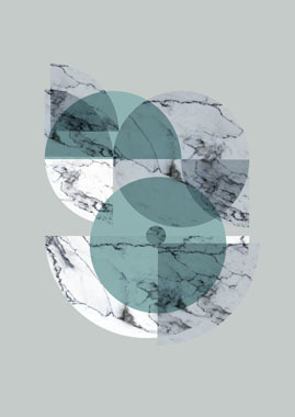 Image of Marbel flower af MyRo Graphics
