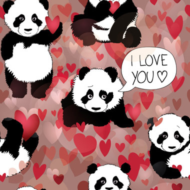 Billede af Panda loves you af Illux Kids