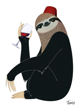 Image of Wine Sloth af ThomasWoody