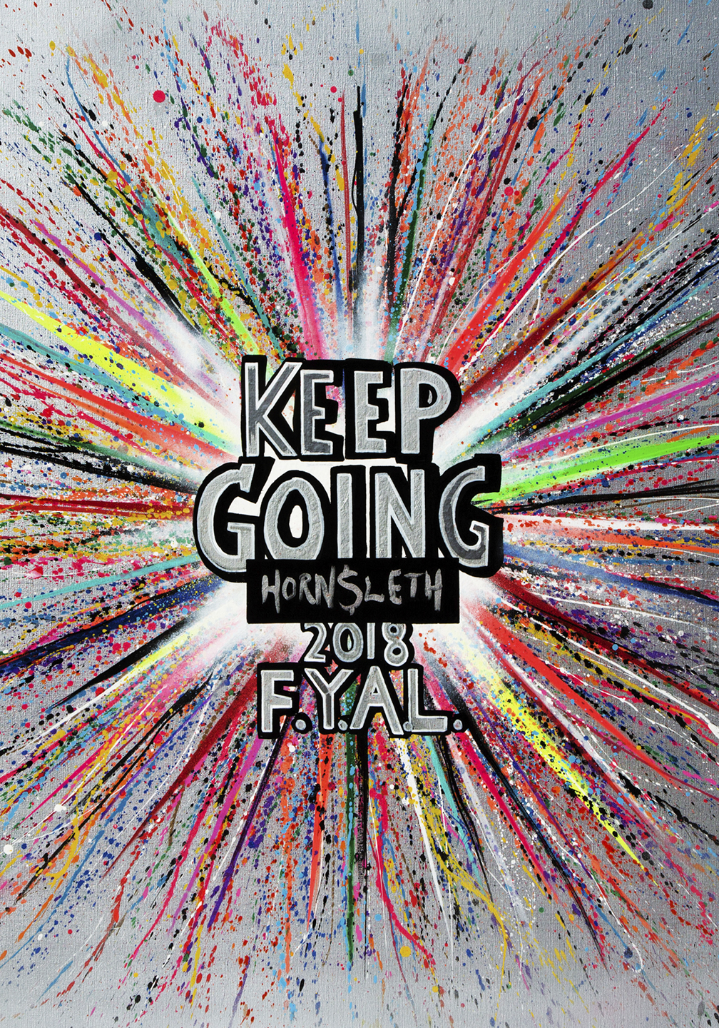 Billede af Keep going FYAL af Hornsleth