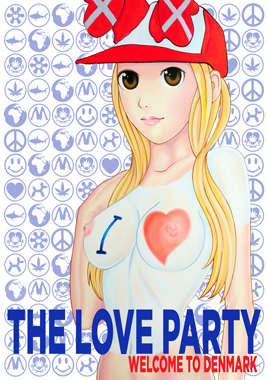 Image of Klaphat af The Love Party Plakat 60x84 cm