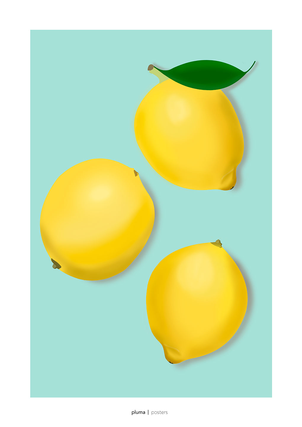 Billede af Lemon af Pluma Posters