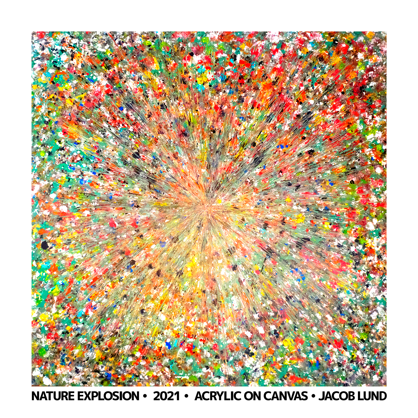 Billede af Nature Explosion poster af Jacob Lund Art