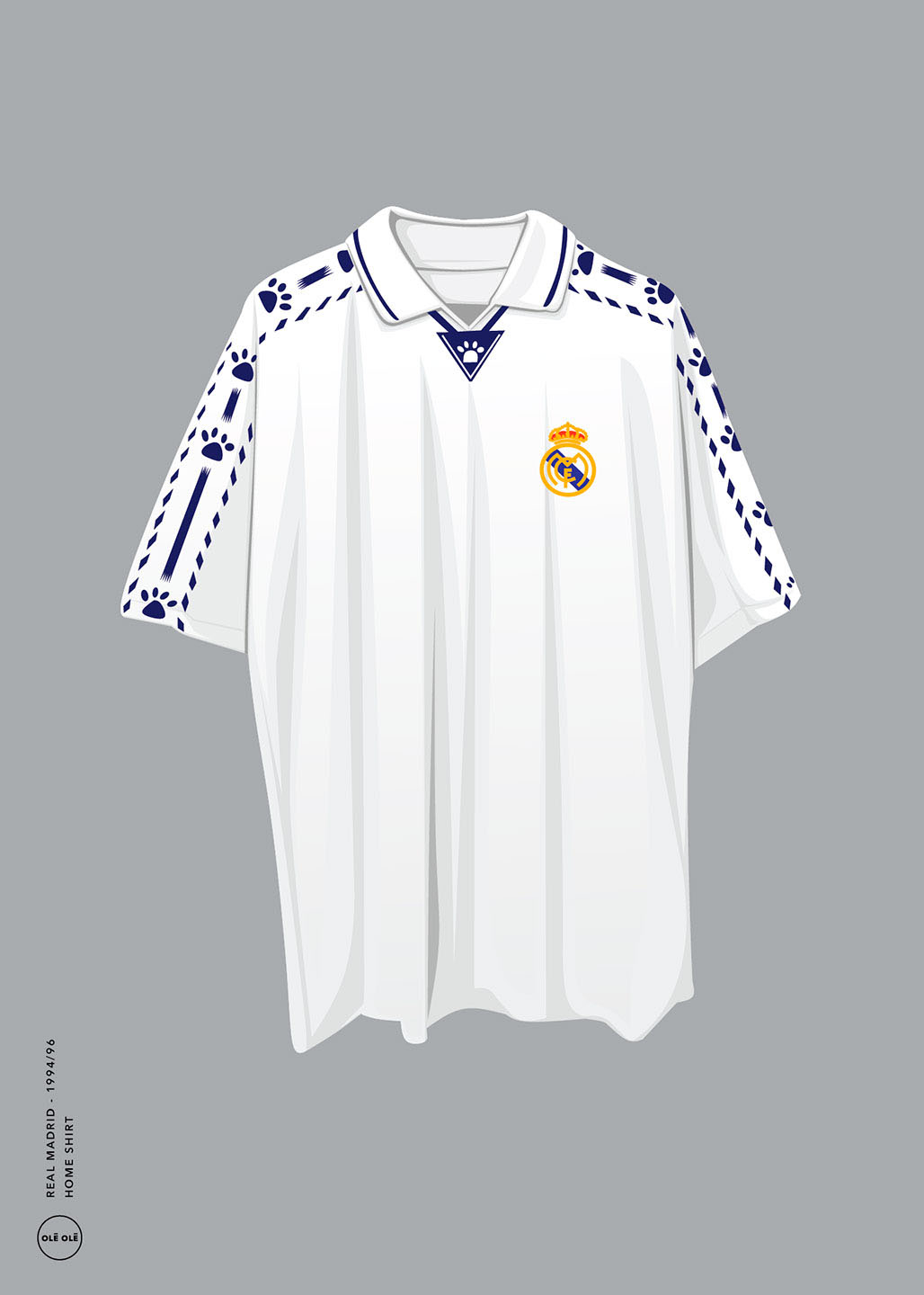 Køb Real Madrid - Home Shirt 1994/96 af Olé Olé - Pris 246.00 kr. Køb Real Madrid - Home Shirt 1994/96 af Olé Olé - Pris 246.00 kr.