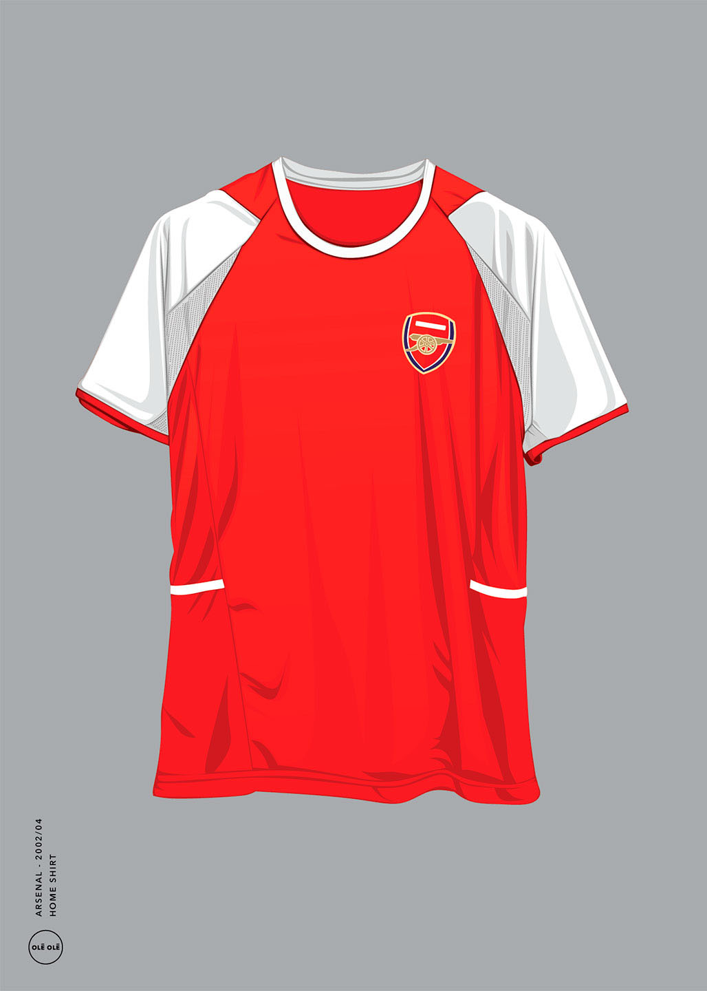 Køb Arsenal - Home Shirt 2002/04 af Olé Olé - Pris 246.00 kr.
