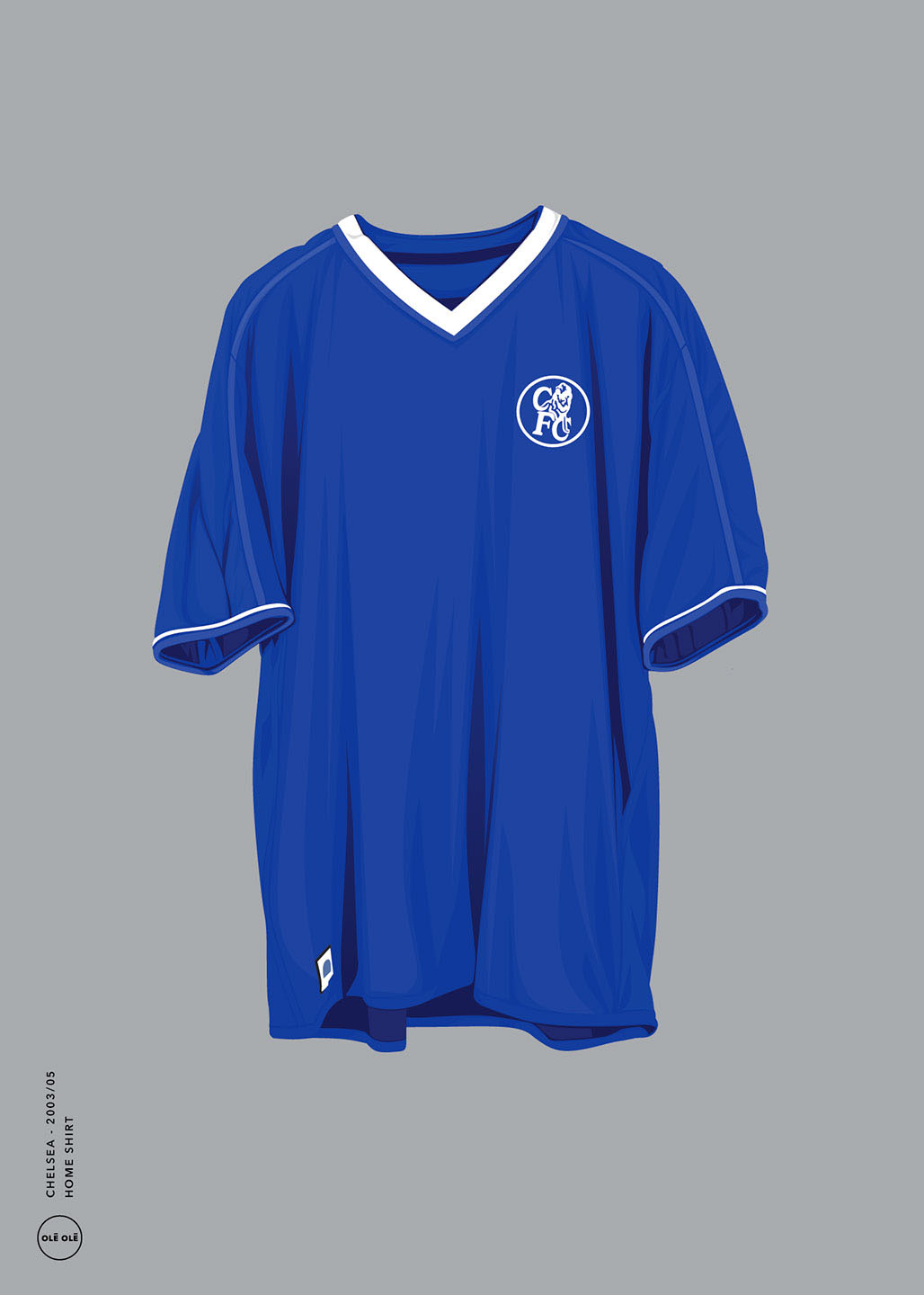 Køb Chelsea - Home Shirt 2003/05 af Olé Olé - Pris 246.00 kr.