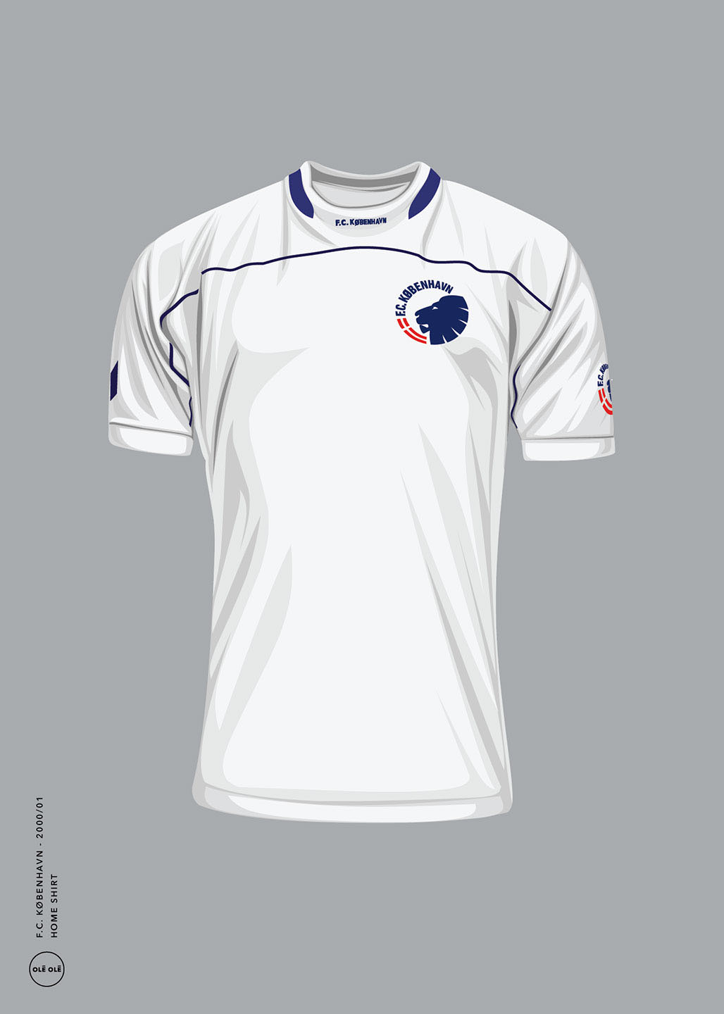 Køb FCK - Home Shirt 2000/01 af Olé Olé - Pris 246.00 kr.