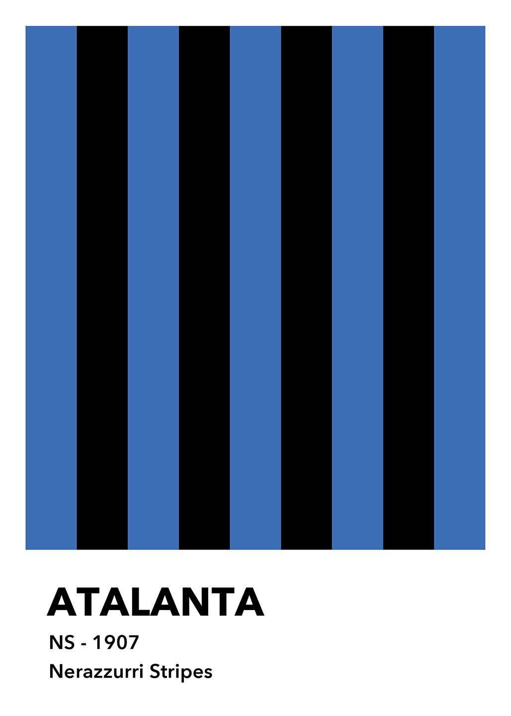 Køb Atalanta - Nerazzurri Stripes af Olé Olé - Pris 246.00 kr.