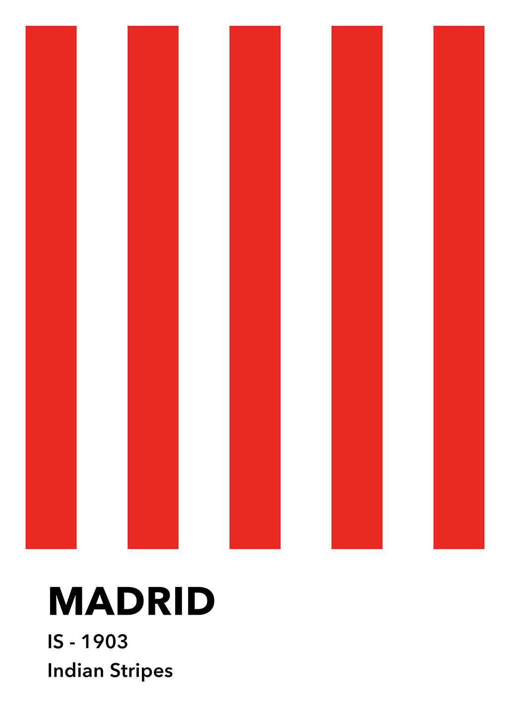 Køb Madrid - Indian Stripes af Olé Olé - Pris 246.00 kr.