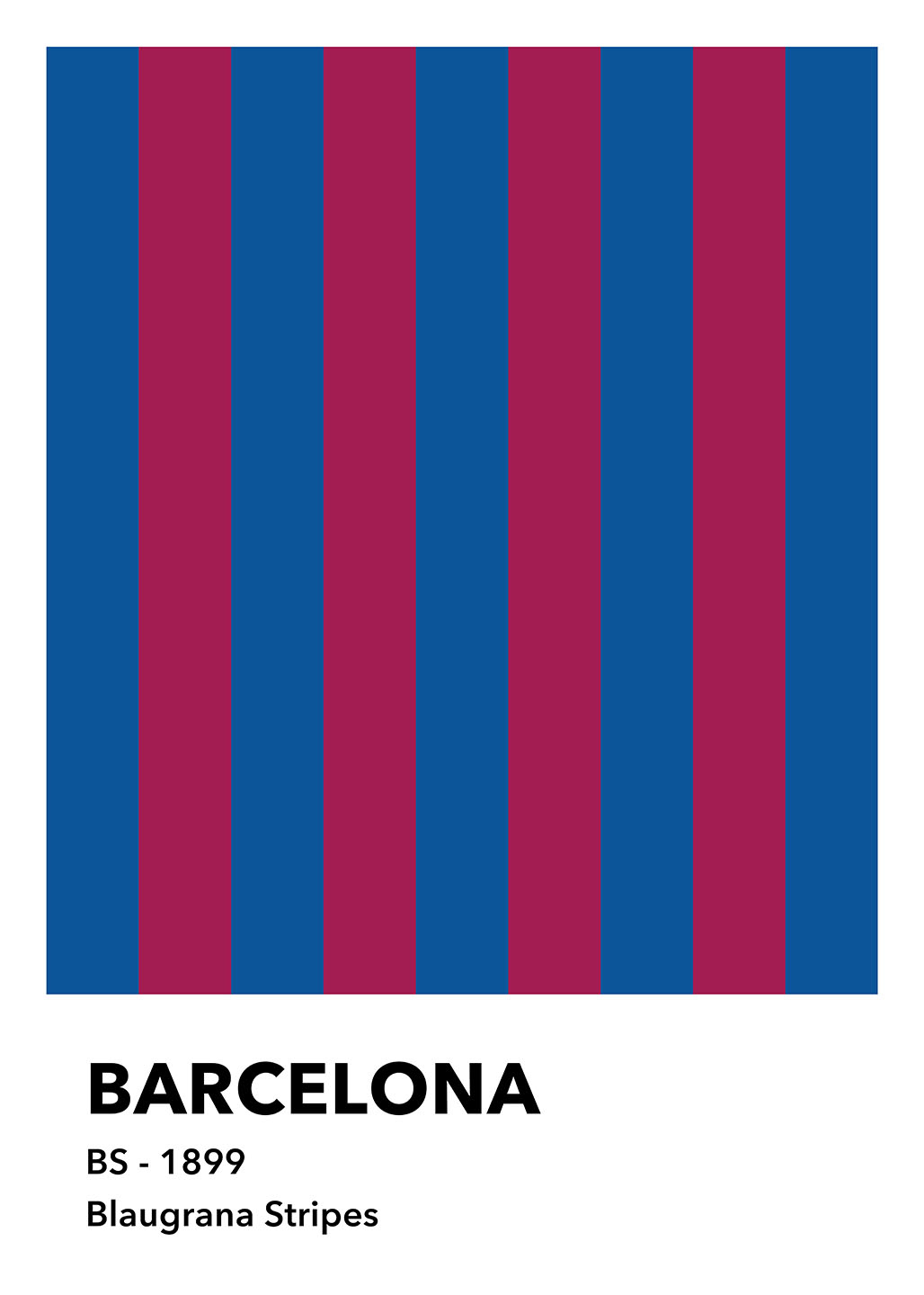 Barcelona Blaugrana Stripes Af Olé Olé