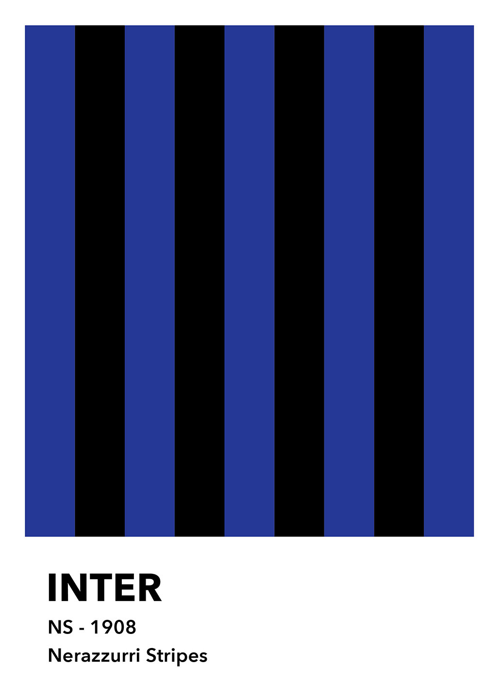 Køb Inter - Nerazzurri Stripes af Olé Olé - Pris 246.00 kr.