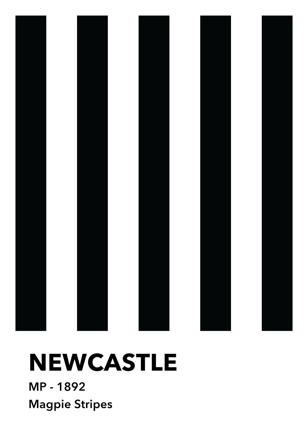 Køb Newcastle - Magpie Stripes af Olé Olé - Pris 246.00 kr.