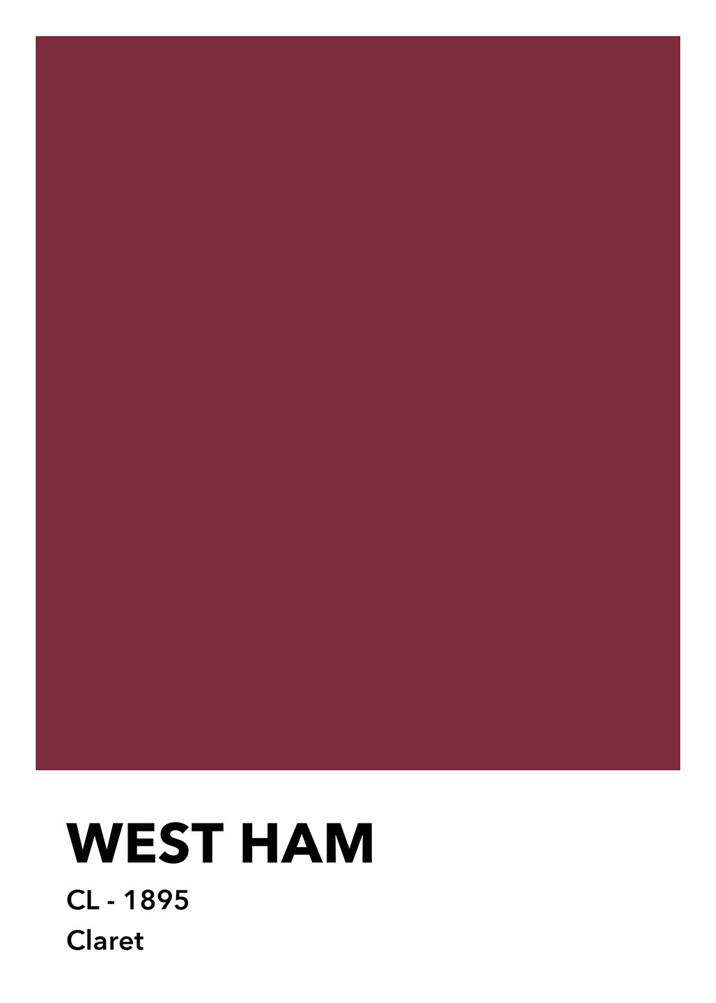 West Ham - Claret af Olé Olé