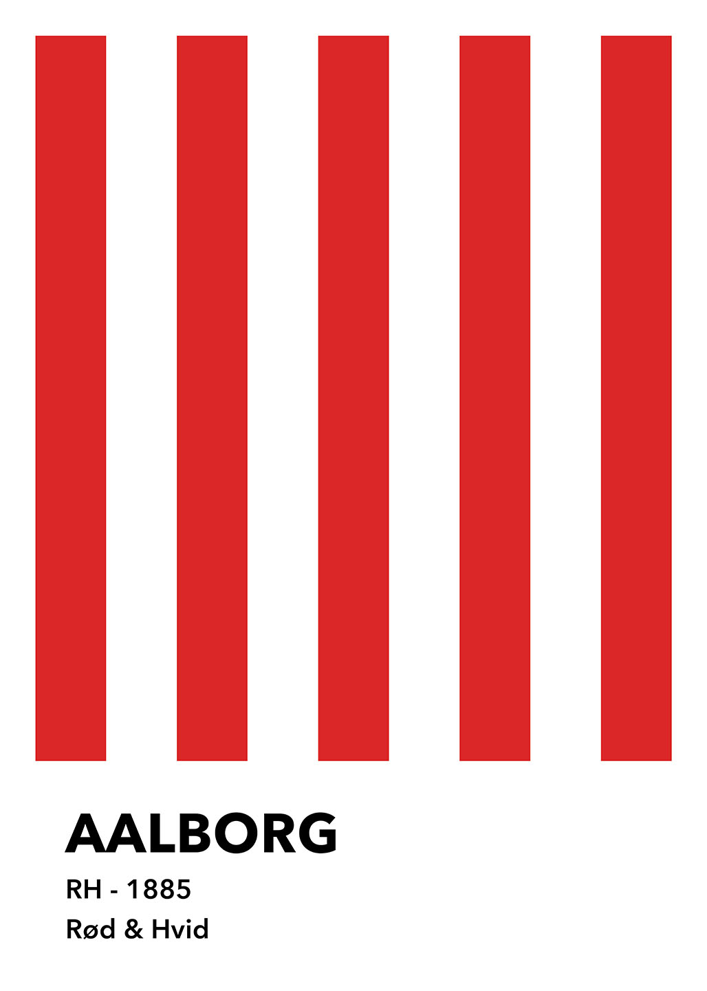 Aalborg - Rød & Hvid af Olé Olé