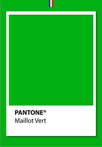 Se Pantone Maillot Vert af Plakatwerket hos Illux.dk