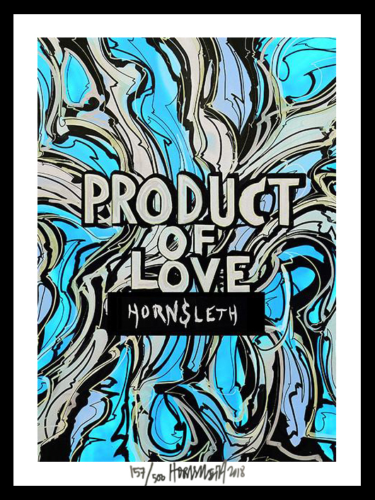 Product of love - signeret tapet af Hornsleth - signeret og nummereret