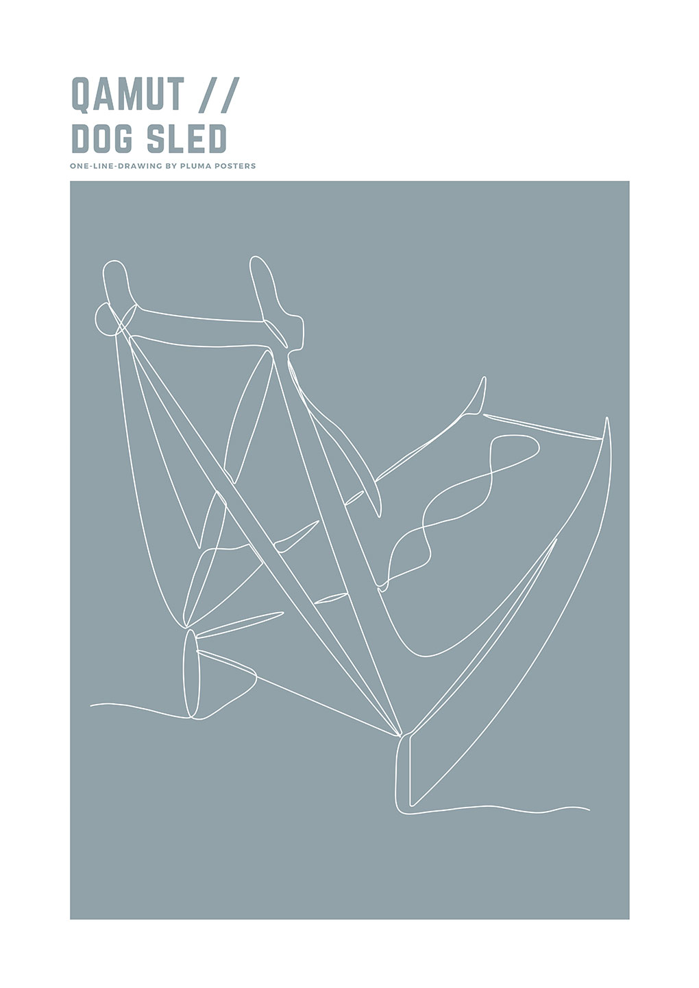 Qamut Dog Sled Af Pluma Posters