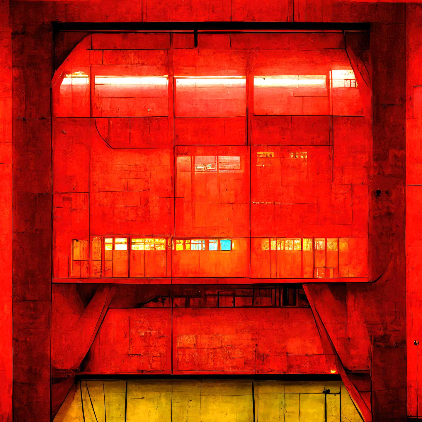 Billede af Red Pompidou V1 af Yoma.emptylands