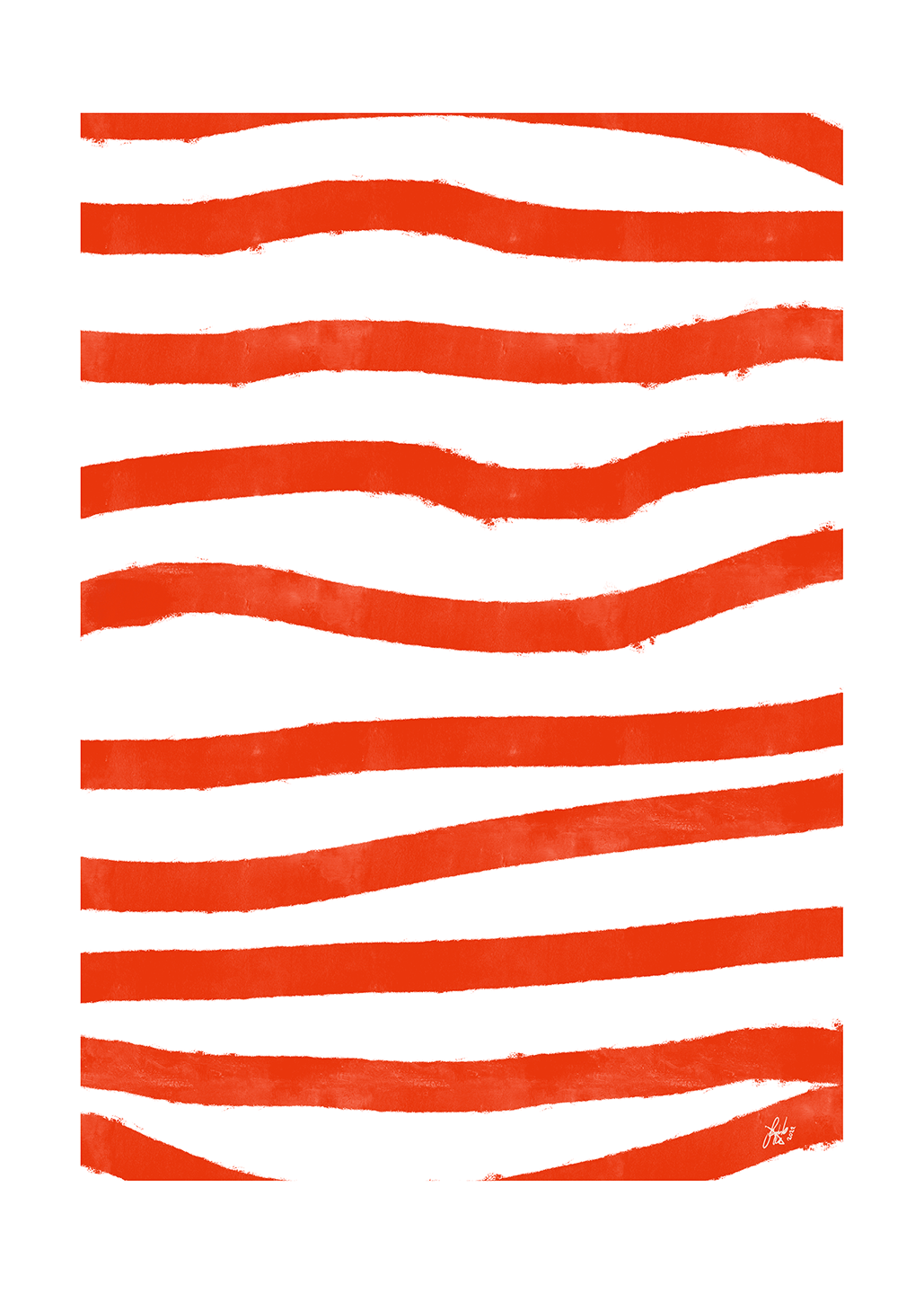 Se Red Stripes af Jacob Lund Art hos Illux.dk