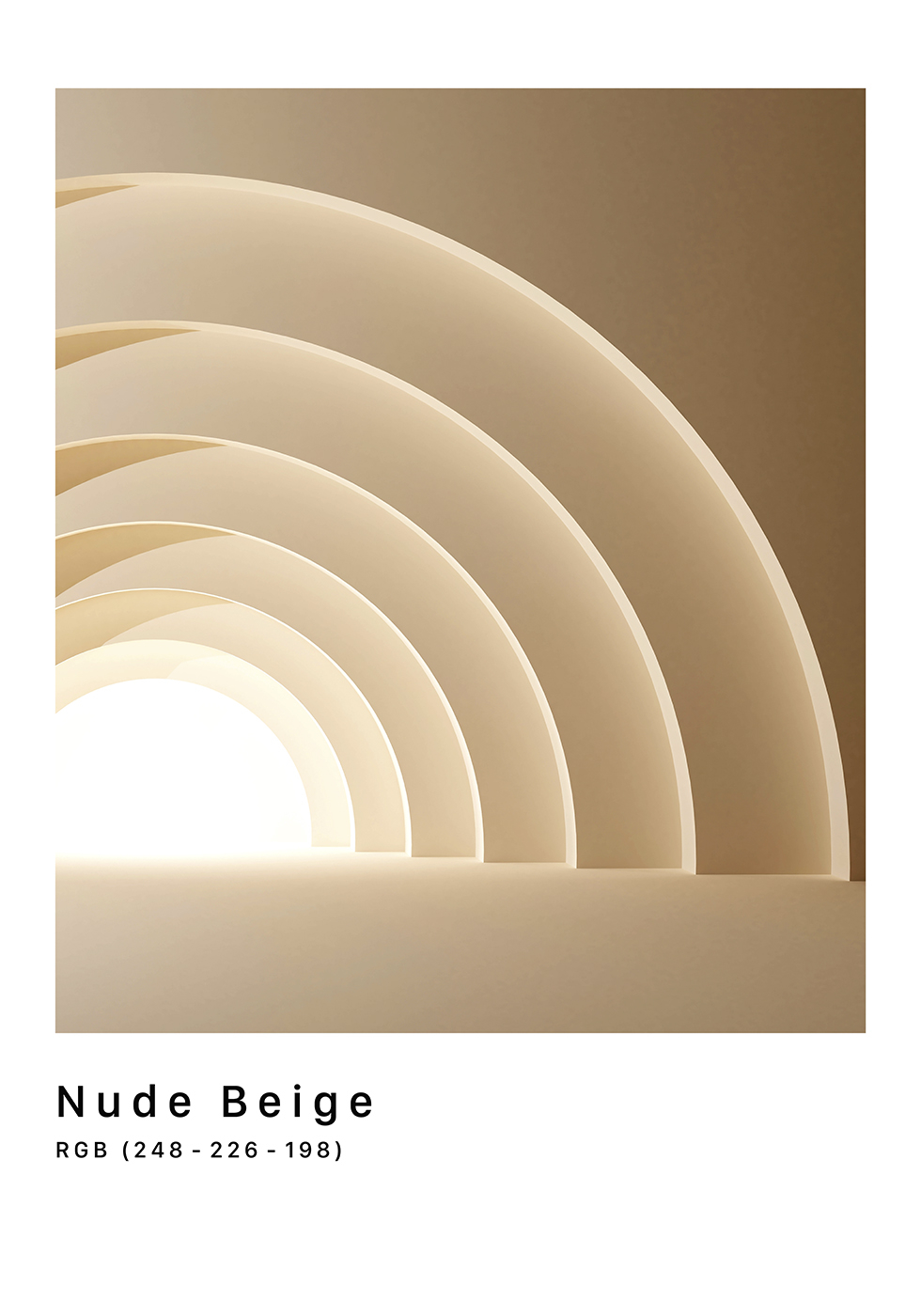 Se RGB Nude Beige af Plakatwerket hos Illux.dk