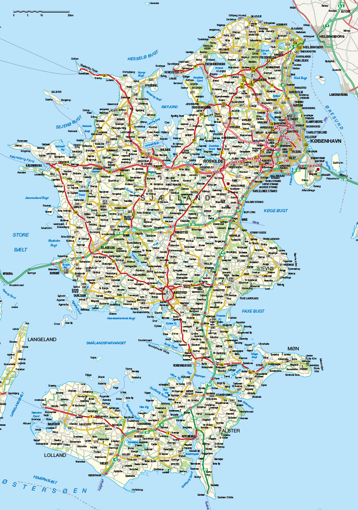 Image of Sjælland og Lolland-Falster af Illux