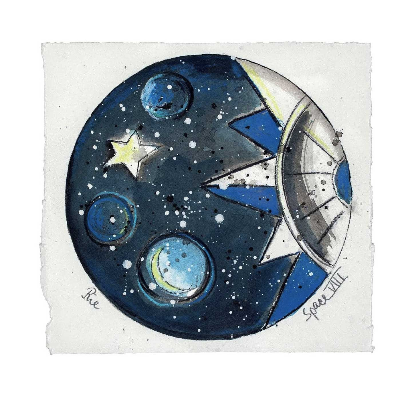 Køb Space moon sun stars af Anne Marie Johansen - Pris 250.00 kr. Køb Space moon sun stars af Anne Marie Johansen - Pris 250.00 kr.