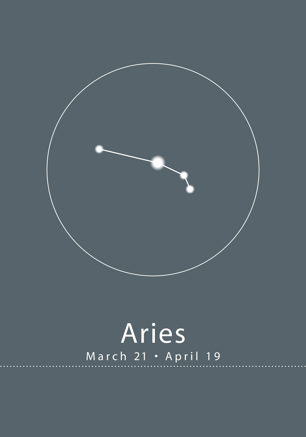 Billede af Stjernetegn - Aries af Ten Valleys