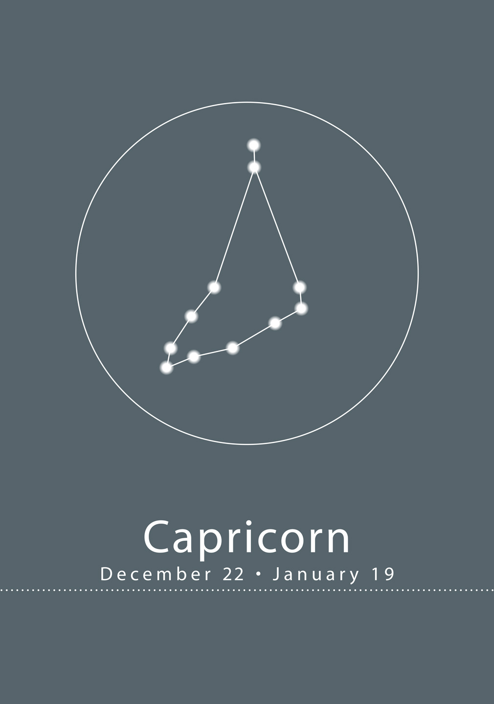 Billede af Stjernetegn - Capricorn af Ten Valleys