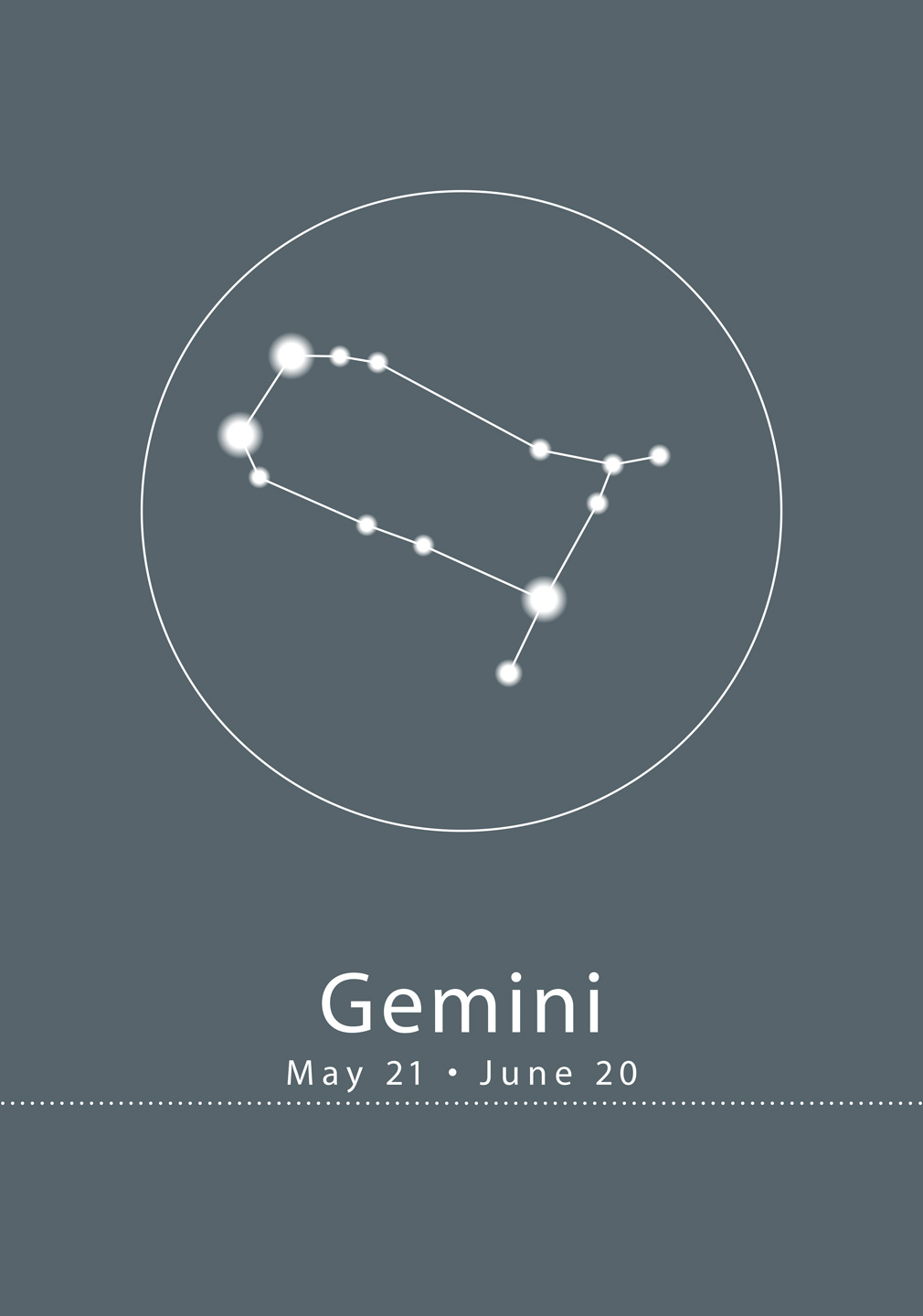 Billede af Stjernetegn - Gemini af Ten Valleys