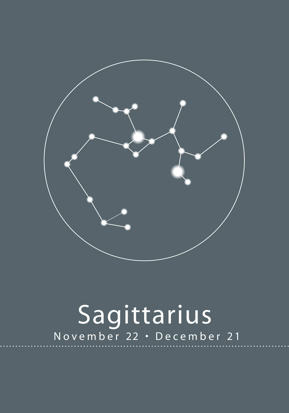 Billede af Stjernetegn - Sagittarius af Ten Valleys