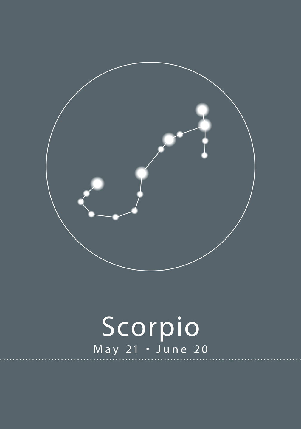 Billede af Stjernetegn - Scorpio af Ten Valleys